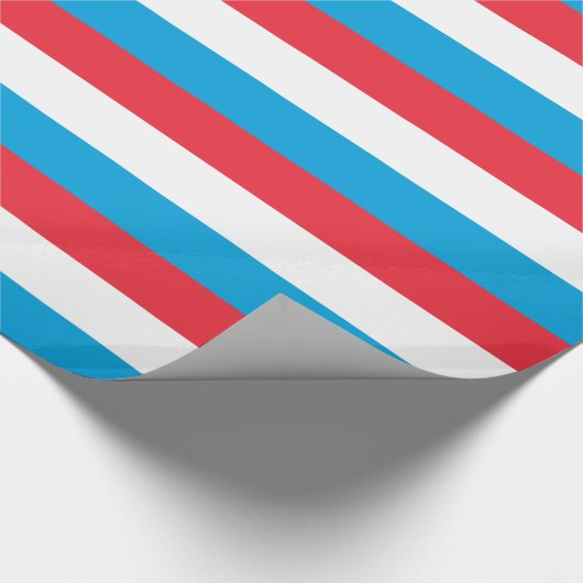 Luxemburgse vlag cadeaupapier (Hoek)