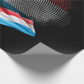 Luxemburgse vlag cadeaupapier (Hoek)