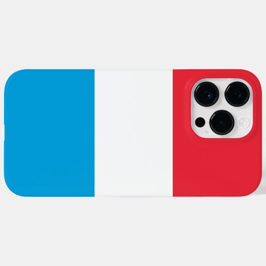 Luxemburgse vlag Case-Mate iPhone case (Achterkant (horizontaal))