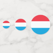 Luxemburgse vlag confetti (Voorkanten)
