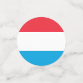 Luxemburgse vlag confetti (Kleine voorkant)