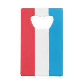 Luxemburgse vlag creditkaart flessenopener (Achterkant)