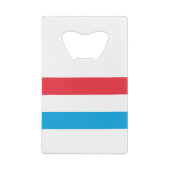Luxemburgse vlag creditkaart flessenopener (Achterkant)