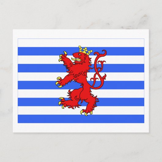 Luxemburgse vlag (de facto) briefkaart (Voorkant)