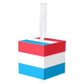 Luxemburgse vlag decoratie (Voorkant hoekig)