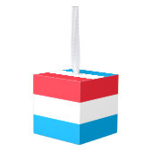 Luxemburgse vlag decoratie (Achter hoekig)