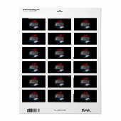 Luxemburgse vlag etiket (Full Sheet)