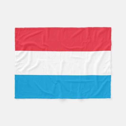 Luxemburgse vlag fleece deken (Voorkant (Horizontaal))