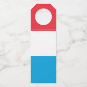 Luxemburgse vlag flessenhanger (Voorkant)