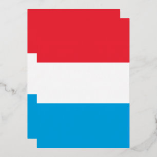 Luxemburgse vlag folie uitnodiging