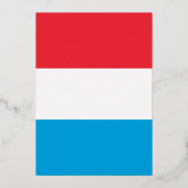 Luxemburgse vlag folie uitnodiging (Voorkant)