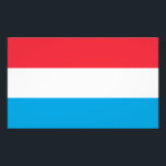 Luxemburgse vlag foto afdruk<br><div class="desc">Patriottische vlag van Luxemburg.</div>
