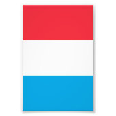 Luxemburgse vlag foto afdruk (Voorkant)