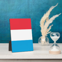 Luxemburgse vlag fotoplaat