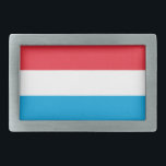 Luxemburgse vlag gesp<br><div class="desc">Patriottische vlag van Luxemburg.</div>