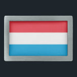Luxemburgse vlag gesp<br><div class="desc">Patriottische vlag van Luxemburg.</div>