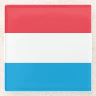 Luxemburgse vlag glazen onderzetter