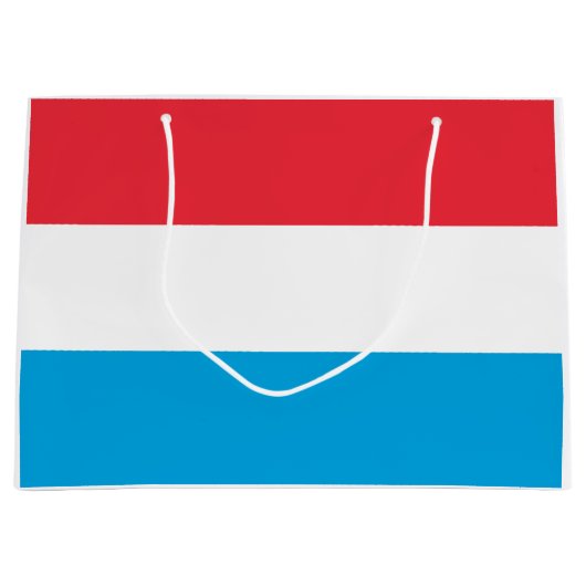 Luxemburgse vlag groot cadeauzakje (Voorkant)