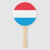 Luxemburgse vlag handwaaier (Voorkant)