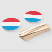 Luxemburgse vlag handwaaier (Niet-gemonteerd)