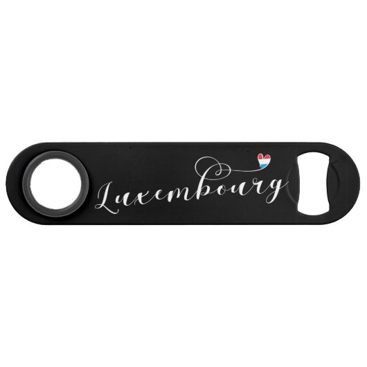 Luxemburgse vlag Heart , Luxemburgs Speed Flessenopener (Voorkant (Horizontaal))
