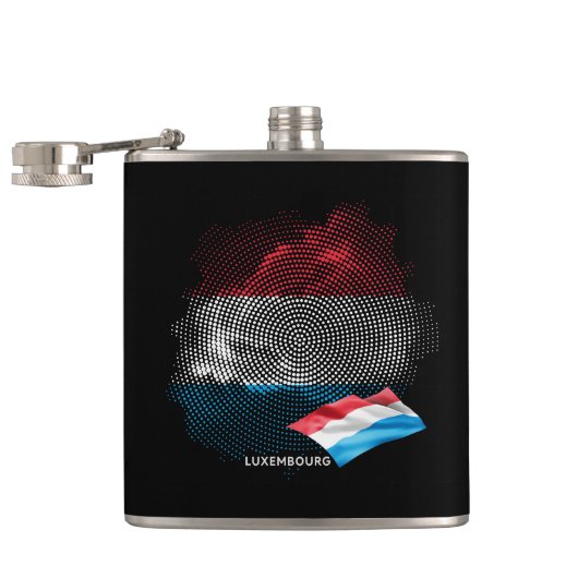 Luxemburgse vlag heupfles (Geopend)