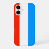 Luxemburgse vlag iPhone 16 hoesje (Achterkant)