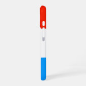 Luxemburgse vlag iPhone 16 hoesje (Linkerkant)
