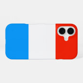 Luxemburgse vlag iPhone 16 hoesje (Achterkant horizontaal)