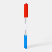 Luxemburgse vlag iPhone 16 hoesje (Rechterkant)