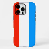Luxemburgse vlag iPhone hoesje (Achterkant)