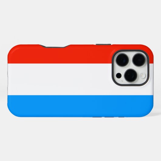 Luxemburgse vlag iPhone hoesje (Achterkant horizontaal)