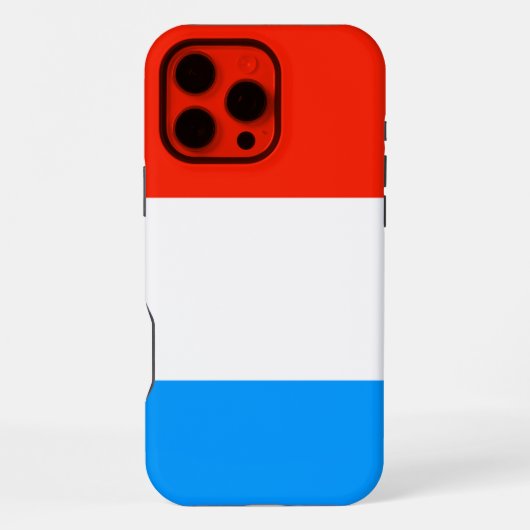 Luxemburgse vlag iPhone hoesje (Achterkant)