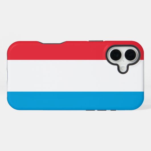 Luxemburgse vlag iPhone hoesje (Achterkant horizontaal)