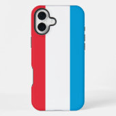 Luxemburgse vlag iPhone hoesje (Achterkant)
