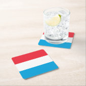 Luxemburgse vlag kartonnen onderzetters (Insitu)