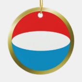 Luxemburgse vlag keramisch ornament (Voorkant)