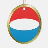 Luxemburgse vlag keramisch ornament (Links)