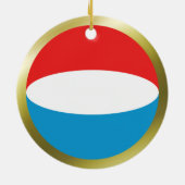 Luxemburgse vlag keramisch ornament (Achterkant)
