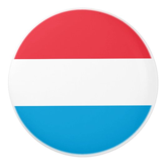 Luxemburgse vlag keramische knop (Voorkant)
