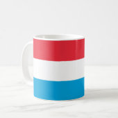 Luxemburgse vlag keramische Mok (Voorkant links)