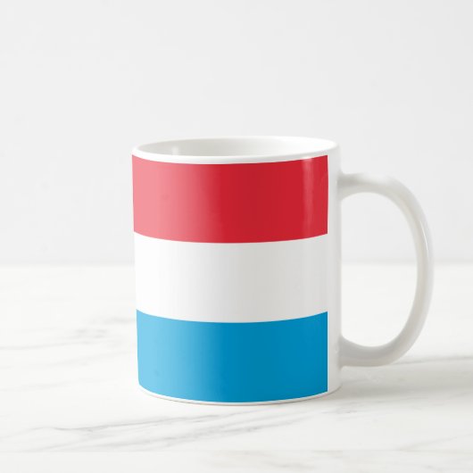 Luxemburgse vlag keramische Mok (Rechts)