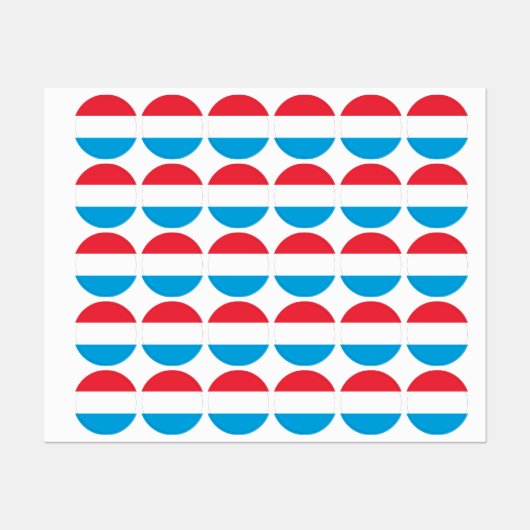 Luxemburgse vlag labels (Vel)