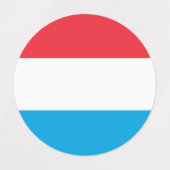 Luxemburgse vlag labels (Design 2)