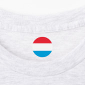 Luxemburgse vlag labels (Aangebracht)