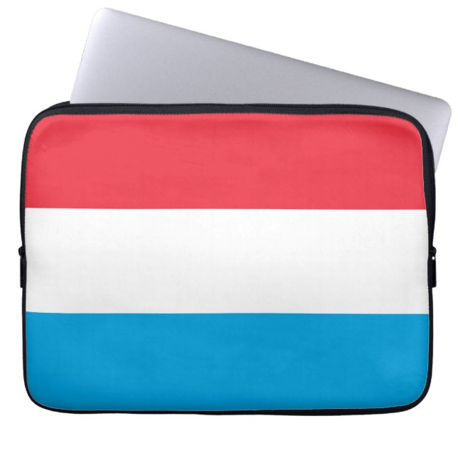 Luxemburgse vlag laptop sleeve (Voorkant)