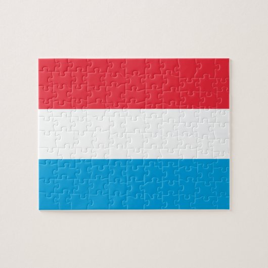 Luxemburgse vlag legpuzzel (Horizontaal)
