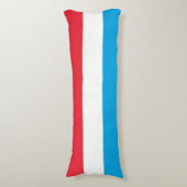 Luxemburgse vlag lichaamskussen (Voorkant Verticaal)