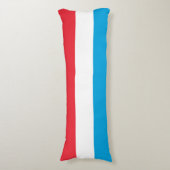 Luxemburgse vlag lichaamskussen (Voorkant Verticaal)