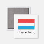 Luxemburgse vlag magneet (Voorkant / Achterkant)